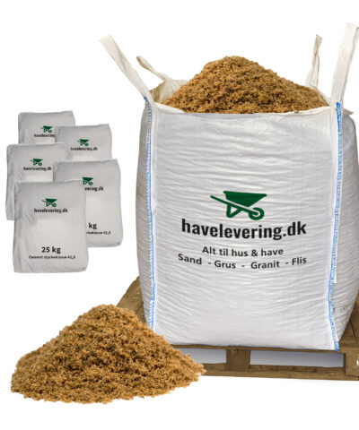 murersand frit leveret i bigbag incl 125kg cement