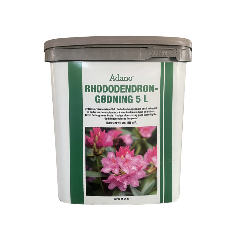 Organisk, varmebehandlet rhododendrongødning,
