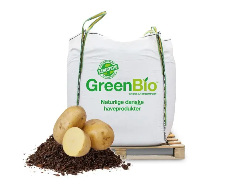 Billede af Greenbio kartoffelmuld 1000L til økologisk dyrkning. Frit leveret i hele Danmark.