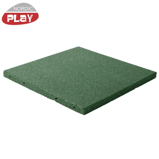 Billede af Gummiflise 500 x 500 x 30 mm grøn NORDIC PLAY Active